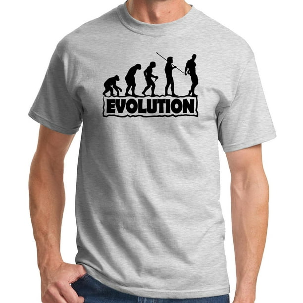 The Evolution of Fitness Funny Gym T-shirt - Ash, Small 