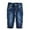 MidBlue-2652, variant on KIDSCOOL SPACE Infant Jeans,Baby Toddler Elastic Waist with D-ring 4 Ripped Holes Denim Pants,Light Blue,12-18 Months