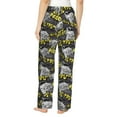 thumbnail image 3 of Uemuo White Retro Off-Road Vehicle Pattern Women's Wide Leg Palazzo Lounge Pants with Pockets Light Weight Loose Comfy Casual Pajama Pants-Medium, 3 of 9