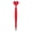 F, variant on Heart Shaped Retractable Ballpoint Pen Cute 3D Top Multi-Color Gel Pen for Student Stationery Desk Decor Ciozy