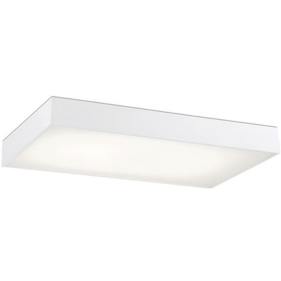 24W 1 Led Rectangular Flush Mount 24.75 Inches Wide By 2.75 Inches High-White Finish Eurofase Lighting 29003-30-023