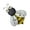C, variant on Zeceouar Metal Bee Wall Decoration Outdoor Garden Fence Art,Hanging Decoration Of Living Room and Bedroom