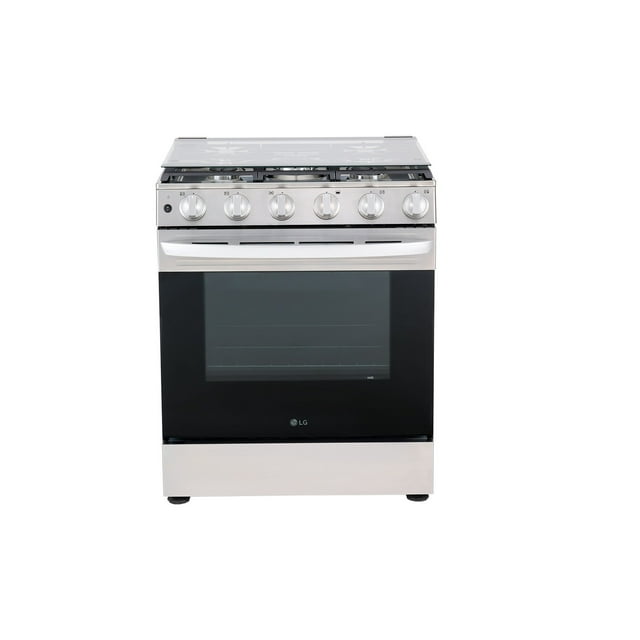 Estufa a Gas LG 30" Horno 5.8 Pies EasyClean 5 Quemadores Triple Flama UltraHeat Encendido Automático