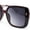 Burgundy - Smoke, variant on 90s Diva Womens Rectangle Butterfly Plastic Designer Sunglasses Black - Smoke
