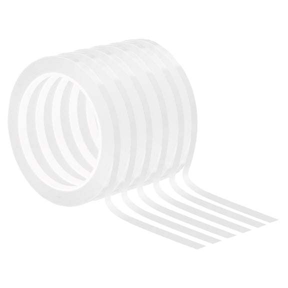 Uxcell 1/4" Graphic Tape for Crafting and Creating Lines Borders, White, 6 pack