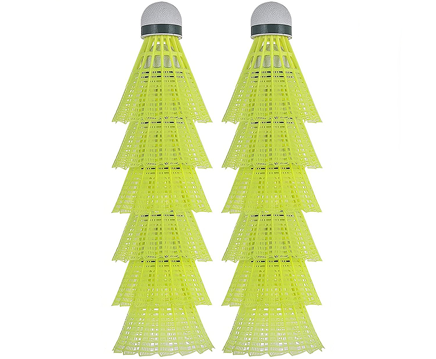 TORUBIA Shuttlecocks Birdies 12 Pack Nylon Badminton Shuttlecocks