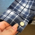 thumbnail image 7 of Maean Boys Button down Shirt Plaid Long Sleeve Tops Kids Casual Loose Fall Fashion Blouses Clothes, 7 of 7