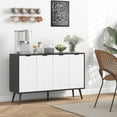 thumbnail image 4 of Coffee bar with Side Panel cabinets, Hidden Kitchen Box with Storage Function, Modern self-Service Dining Table Coffee bar, Suitable for Dining Rooms, Living Rooms, and corridors,black, 4 of 7