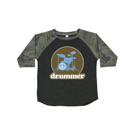 

Inktastic Cool Brown Retro Drummer Gift Toddler Boy or Toddler Girl T-Shirt