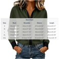 thumbnail image 3 of Admvng Women's Tops Button-Down Shirt Long Sleeve Casual Leisure Elegant Blouse, 3 of 5