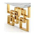thumbnail image 3 of Dia Gold Marble Dining Table With Marble Top, 3 of 3