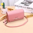 thumbnail image 2 of Bolso de cuero Zulema Rosado Embrague de hombro para mujer, 2 of 8