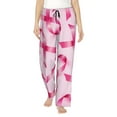 thumbnail image 2 of Kdxio Women's Comfy Stretch Breast Cancer Ribbons AwarenessPrint Drawstring Pajama Pants-X-Large, 2 of 9