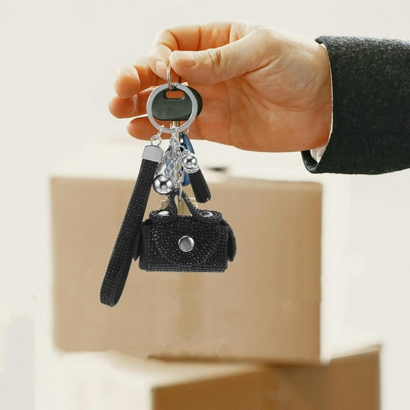 FRCOLOR Cute Purse Charms And Tassel Accessories For Handbags And Car Keychains Handmade Bag Charms Rhinestone Keychain Accessories