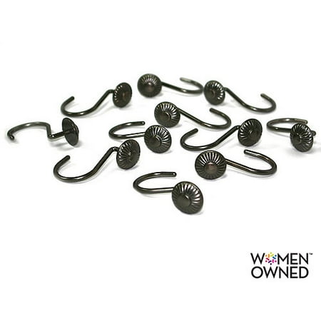 Button Shower Hook , Bronze