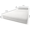 thumbnail image 5 of Sleeper Chair Folding Bed, Studio Sofa Guest Folded Mattress, High Density Foam (70 x 36 x 6, White), 5 of 11