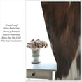 thumbnail image 2 of Cowhide Window Curtains, Brown Cow Print Farm Animal Fur Skin Blackout Window Drapes Western Cowboy Farmhouse Window Treatments Living Room Bedroom Decor 2 Panels Set55x63 Inch, 2 of 6