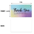 thumbnail image 3 of Tarjeta de agradecimiento de regalo de negocios, tarjeta de felicitación, flores de mármol, papel recubierto rosa, paquete de compras, decoraciones de agradecimiento, 30 piezas, 3 of 4