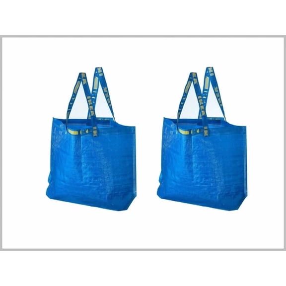 2 Durable Reusable Eco Bags For Shopping, Groceries, Travel, Storage And Laundry