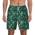 thumbnail image 2 of Goofa Pineapple And Cactus Printed Men's Swim Trunks Board Shorts Quick Dry Mens Swimming Trunks with Compression Liner,Breathable Fit Hawaii Beach Shorts-X-Large, 2 of 9