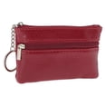thumbnail image 3 of Unique Bargains 1 Pc Coin Purse Wallet Portable Two Zipper Pocket With Pattern Coin Purse Pouch Red, 3 of 5