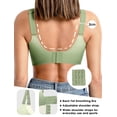 thumbnail image 6 of MINTREUS Womens Wireless Comfortable Bra Supportive No Underwire Bras Honeycomb Breathable Cup Push Up Bra Sports Bras, 6 of 8
