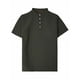 thumbnail image 4 of Ceisia Men's Relaxed Fit Short Sleeve Stand Collar Henley Shirt Waffle Knit Solid Color Casual Top Army Green XXXL Gifts, 4 of 8