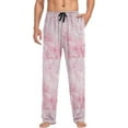 thumbnail image 4 of FREEAMG Pink Butterfly Pajama Pants for Men, Men's Separate Bottoms, Comfortable Sleep Lounge Pj Pants, 4 of 7