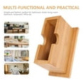 thumbnail image 6 of Raindrops Kitchen Napkin Holder Bamboo Napkin Storage Box Khaki 16x9.8x7.5in Removable Opening 1Pack, 6 of 8