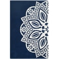 thumbnail image 3 of SAFAVIEH Allure Salena Abstract Wool Area Rug, Navy/Ivory, 4' x 6', 3 of 8