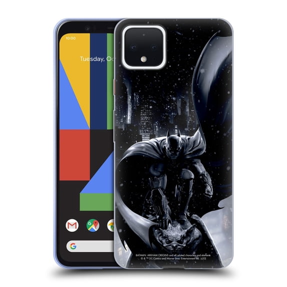 Head Case Designs Officially Licensed Batman Arkham Origins Key Art Batman Soft Gel Case Compatible with Google Pixel 4
