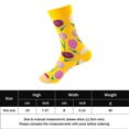 thumbnail image 2 of Calcetines Calcetines largos casuales unisex Calcetines coloridos de moda Moda elástica para el hogar al aire libre Kuymtek Amarillo Única para Hombre, 2 of 5