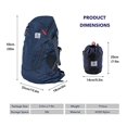 thumbnail image 3 of 4Monster Hiking Daypack,28L Water Resistant Lightweight Packable Backpack for Travel Camping Outdoor, 3 of 5