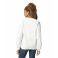thumbnail image 4 of Gildan Men's Fleece Crewneck Sweatshirt, Style G18000, White, Large, 4 of 5