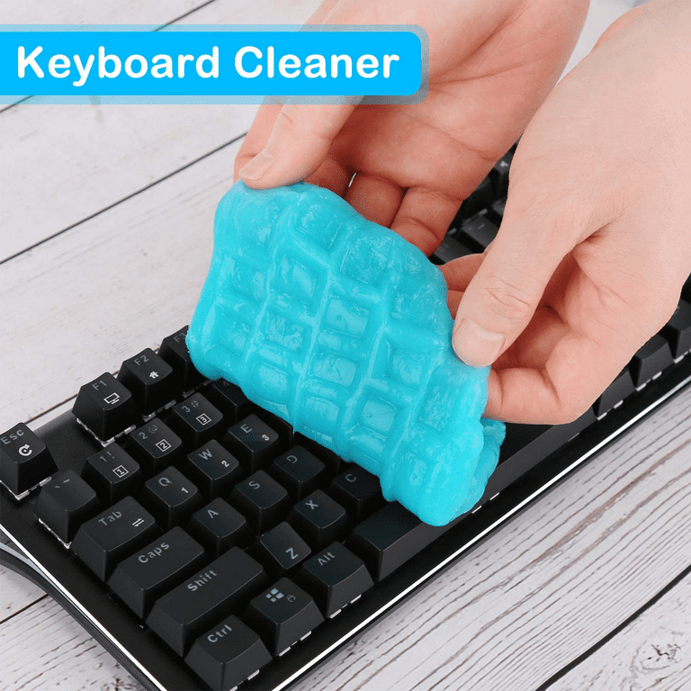 1pc Yellow Cleaning Slime For Keyboard, Car Vents Decoration
