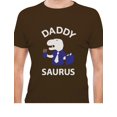 thumbnail image 1 of Tstars Mens Gifts for Dad Father's Day Shirts Daddy Saurus Shirt Gift for Fathers T Rex Dad Funny Humor Cool Best Gift for Dad T Shirt, 1 of 6