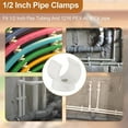thumbnail image 3 of PEX Clips Pipe Clamp, 50Pcs 1/2 Inch Pipe Clamp for PVC Water Pipes and Tubing Hoses, Plastic U-Shaped Pipe Clamp Tools, 3 of 5