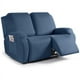 thumbnail image 1 of Nvzi Funda de sofá elástica de jacquard, funda de sillón reclinable para sala de estar, fácil de instalar, lavable, protector de sofá de 2 plazas (azul), 1 of 4