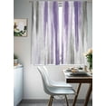 thumbnail image 5 of Sheer Curtains 63 Inches Long, Purple Gray Light Filtering Window Curtains for Living Room, Vintage Country Abstract Gradient Aesthetic Rod Pocket Voile Sheer Curtain Drapes, 52"W x 63"L, 2 Panels, 5 of 8
