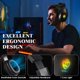 thumbnail image 2 of Auriculares para Juegos con Cable para PS5/PS4/Xbox One/Nintendo Switch/PC/Mac/Phone, Auriculares Supraaurales para Juegos con Sonido Envolvente 7.1, Micrófono con Cancelación de Ruido, Altavoz de 50 Mm, Luces LED, Negro, 2 of 8