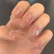 thumbnail image 1 of 24 Uds. Uñas postizas de estilo dulce, párrafo corto/largo, extraíbles, 1 of 3