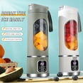 thumbnail image 2 of Aleld Exprimidor, Pequeño Exprimidor Eléctrico Portátil para el Hogar, Mini Exprimidor, Multifuncional para Jugo de Frutas, Color Verde, 2 of 5