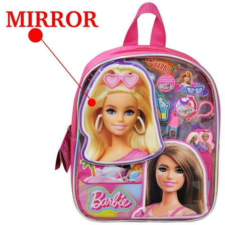 Barbie Cosmetics Mirror in PVC Backpack