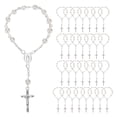 thumbnail image 1 of 30 Piezas Cuentas de Rosario de Bautismo, Rosarios de Bautismo de Dedo, Perlas de ImitacióN para Favores de Bautismo, Favores de Bautizo, Favores de ComunióN, 1 of 9