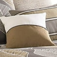 thumbnail image 3 of Benjara BM227303 Polyester Comforter Set with Leaf Pattern Design, Multi Color - Queen Size - 9 Piece, 3 of 5