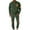 #249-Army Green, variant on Yusimy Men's Solid Color 2-Piece Button-Down Half-Zip Set Long Sleeve Drawstring Pants Casual Sports