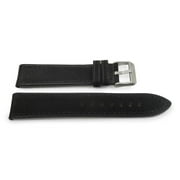 Dakota Black Soft 24mm Leather Watch Strap