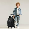 thumbnail image 2 of IvyH Rolling Backpack, 18" Lightweight Wheeled Backpack 6 Wheels Unisex Large Luggage Backpacks,Black, 2 of 6