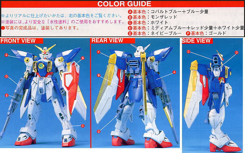 Bandai Hobby #01 1/100 Model W Series Wing High Grade Gundam Action Figure 