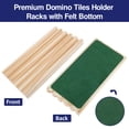 thumbnail image 4 of Juego de estantes de dominó GOTHINK de madera para dominó de tren mexicano, 4 of 6